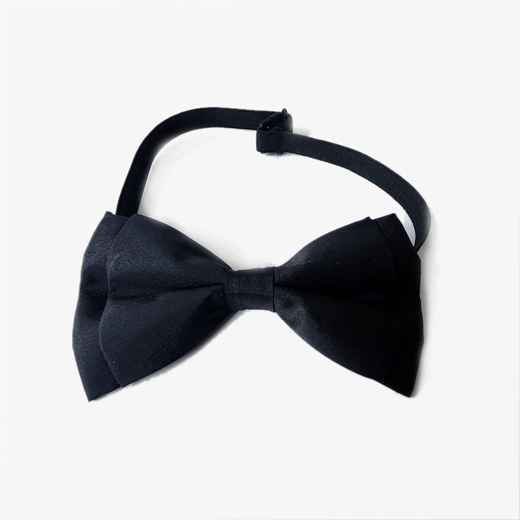 IndiHopShop Adjustable Bow Tie Cum Necktie for Dog/Puppy/Cat/Kitten - BLACK