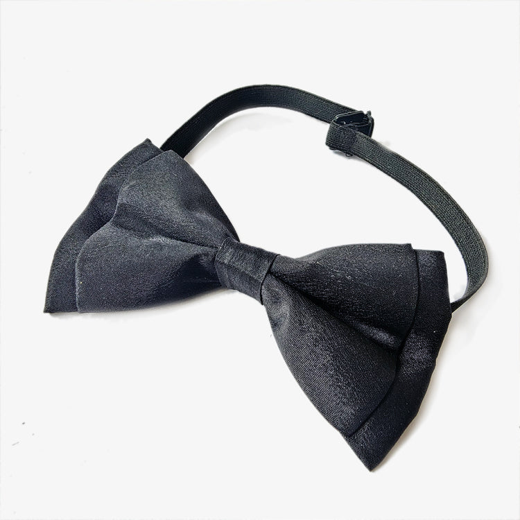 IndiHopShop Adjustable Bow Tie Cum Necktie for Dog/Puppy/Cat/Kitten - BLACK