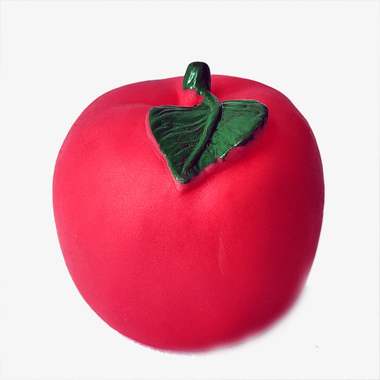 Apple Shape Dog Chew Rubber Toy with Squeaky Sound