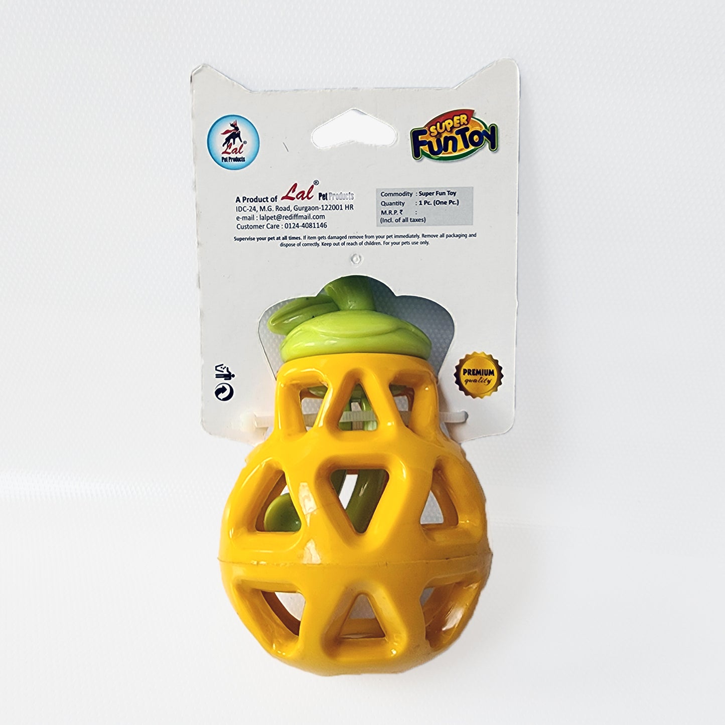 Super Pet Treat Dispensing Pear Dog Toy
