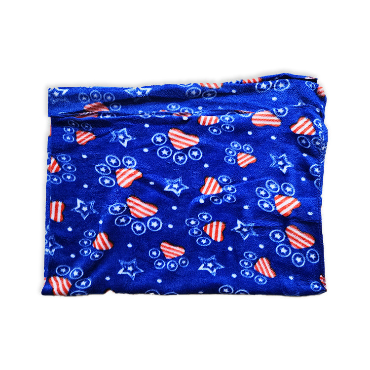 Super Pet Winter FLEECE Dogs & Cats - GRAPHIC BLUE