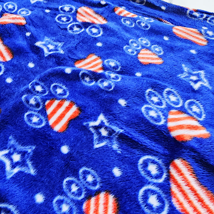 Super Pet Winter FLEECE Dogs & Cats - GRAPHIC BLUE