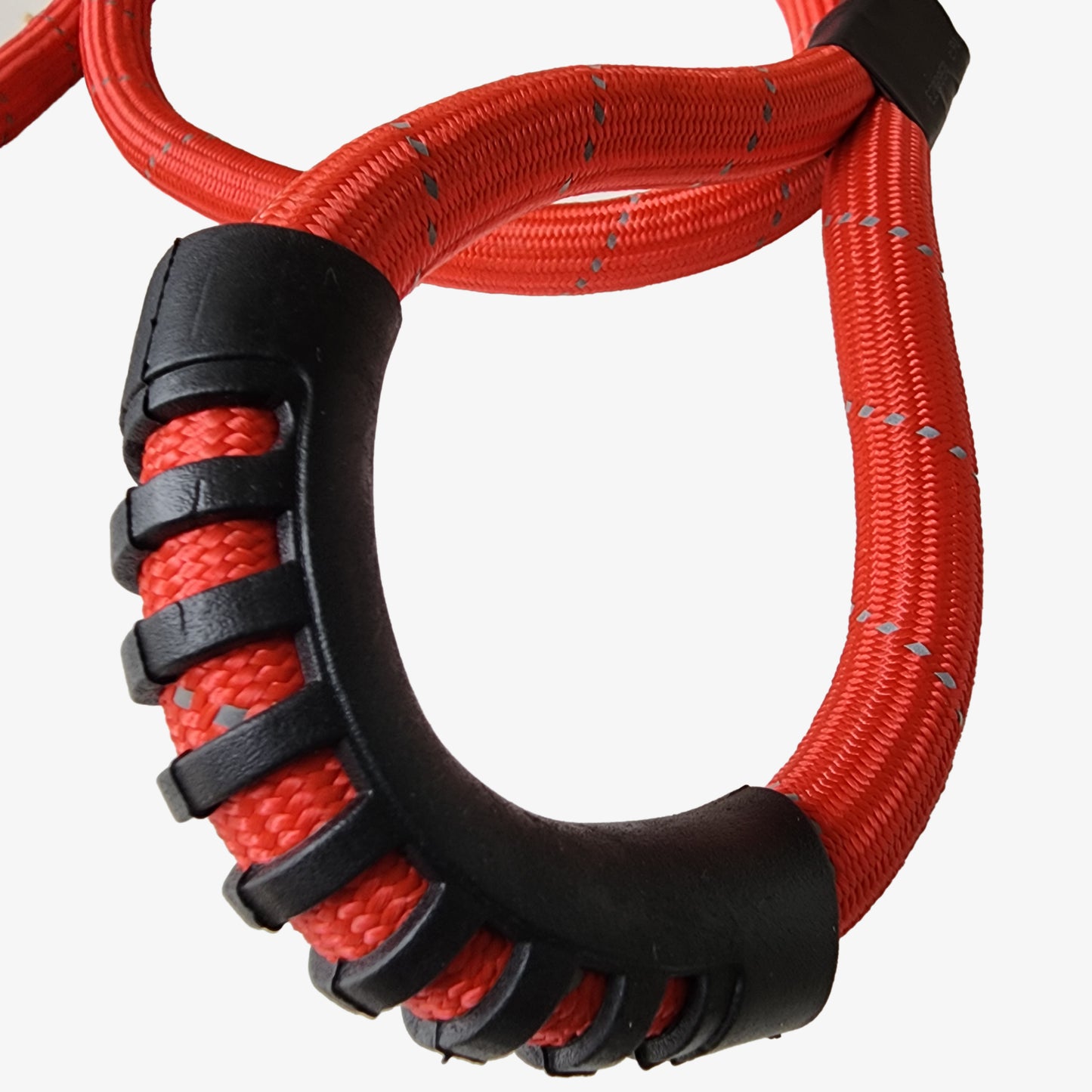 Strong Dog Rope 5 Feet - RED REFLECTIVE (18 MM) with Grip