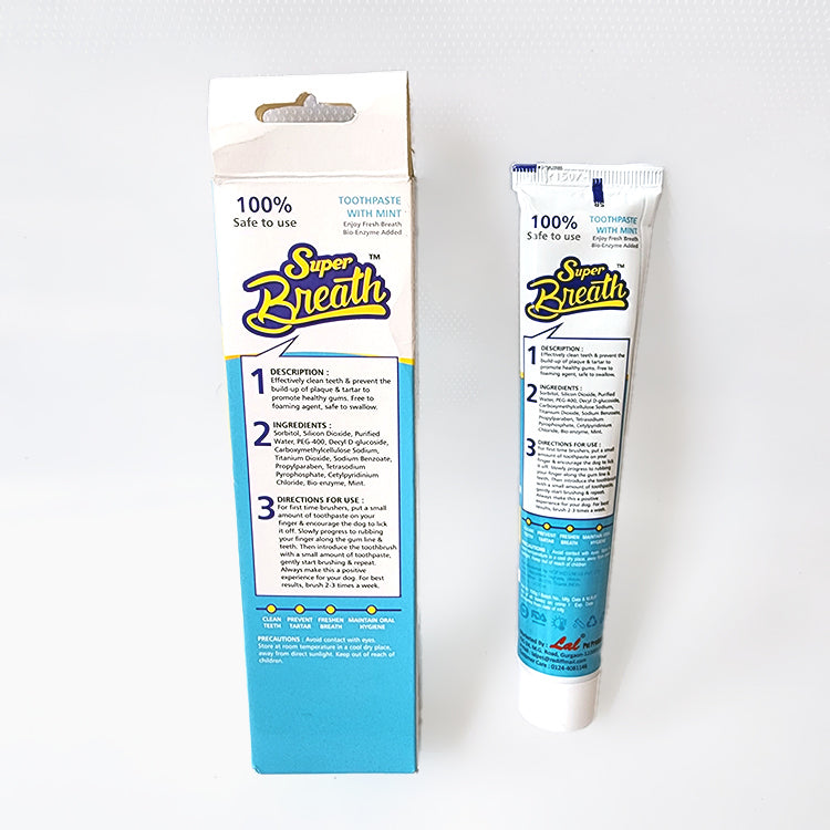 Super Breath Dog Toothpaste Mint Flavor 100g