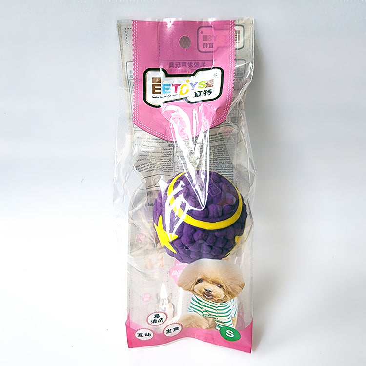 Star Ball Dog Chew Rubber Toy with Squeaky Sound
