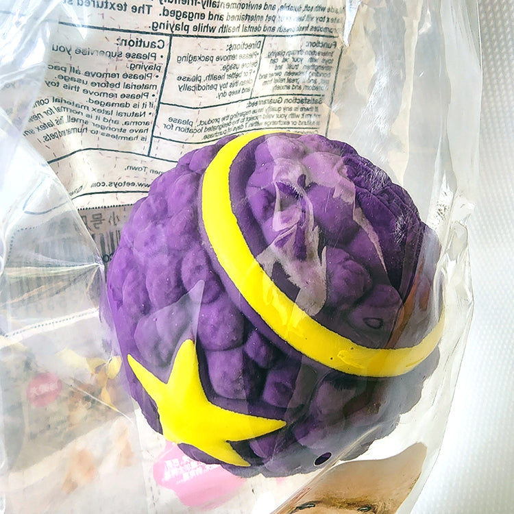Star Ball Dog Chew Rubber Toy with Squeaky Sound