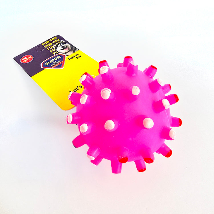 Vinyl Stud Ball Dog Chew Squeaker Toy