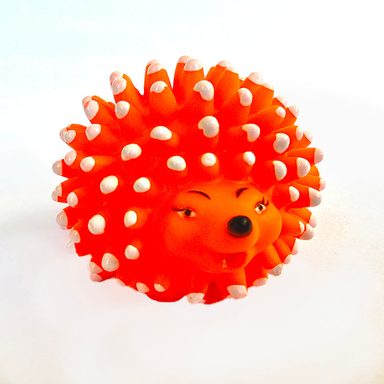 Vinyl Stud HedgeHog Dog Chew Squeaker Toy