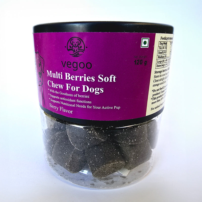 Vegoo Multi Berries Soft Chew for Dogs (120 gms)