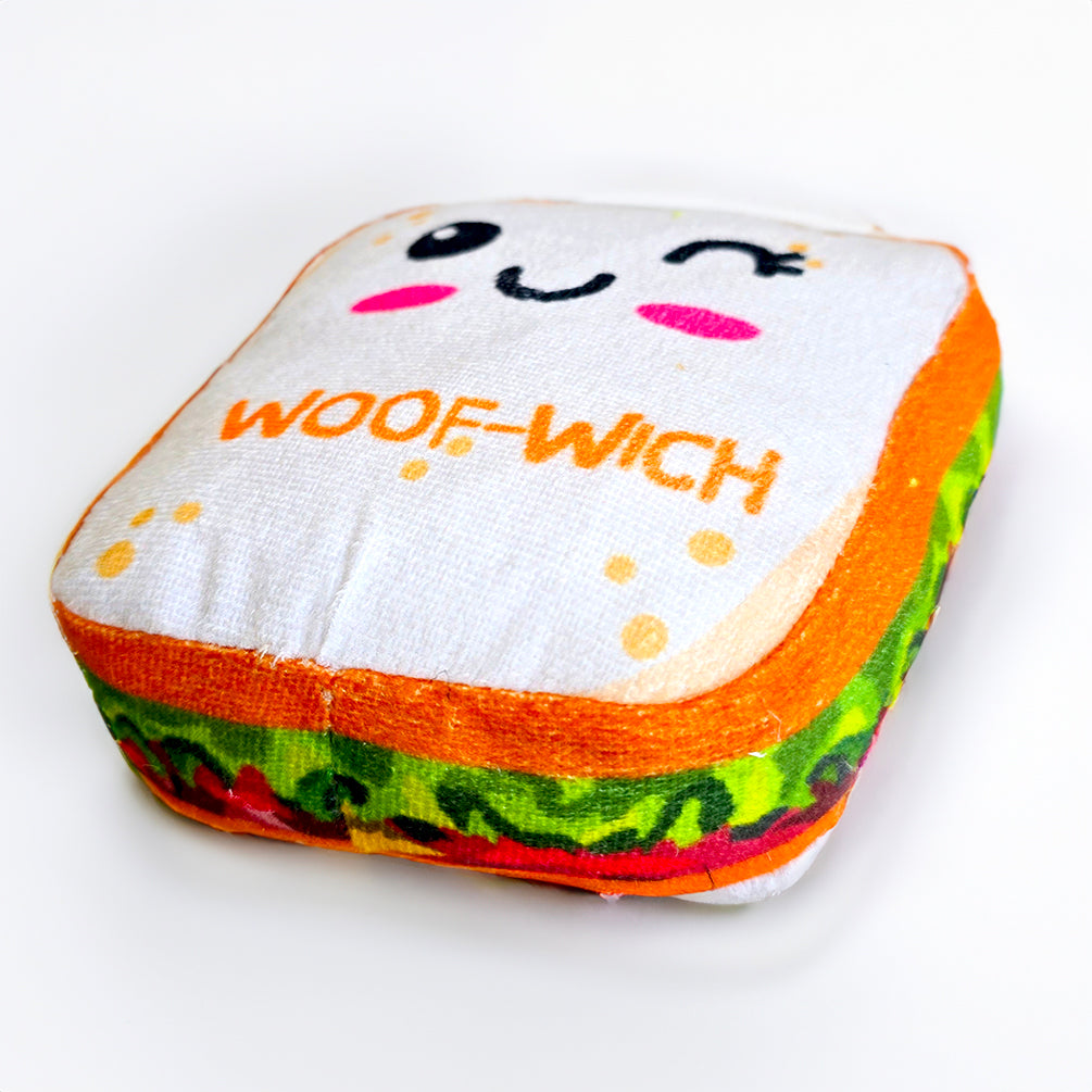 Sandwich Plush Toy for Dogs and Cats
