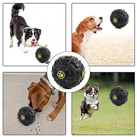 IQ Treat Ball - Teeth Cleaning Squeaky Sound Toy (Medium)