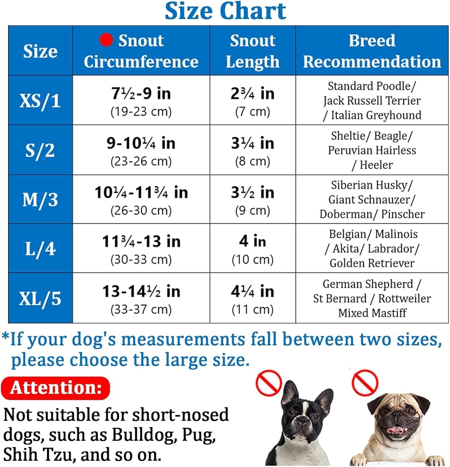 Comfy Muzzle for Small to Large Breeds - Multicolor