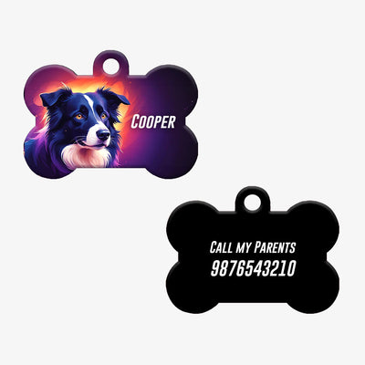 Personalized Pet ID Tag - Border Collie