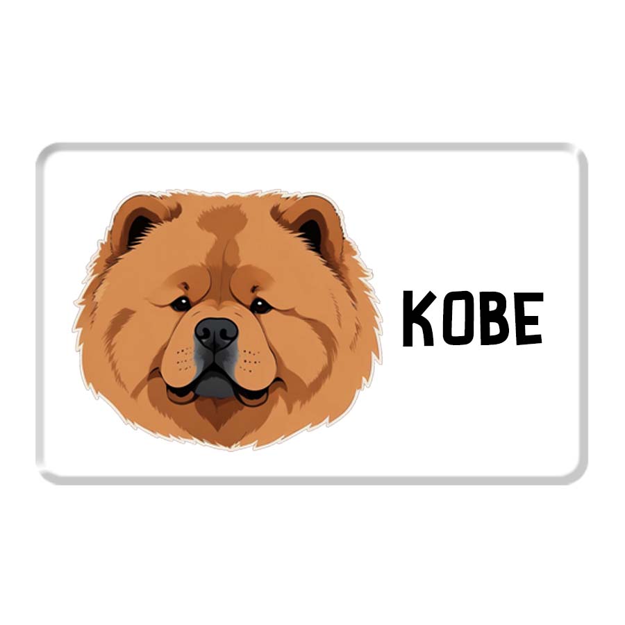 Personalized Pet Breed Fridge Magnet - Chow Chow
