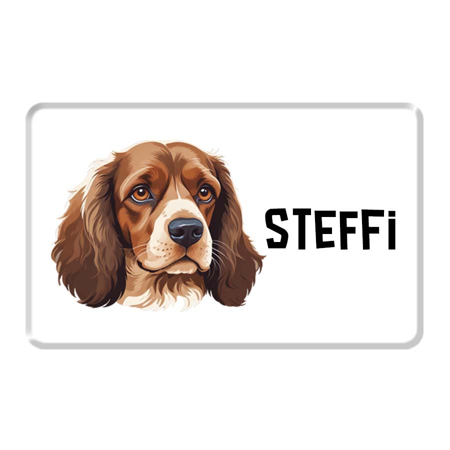 Personalized Pet Breed Fridge Magnet - Cocker Spaniel
