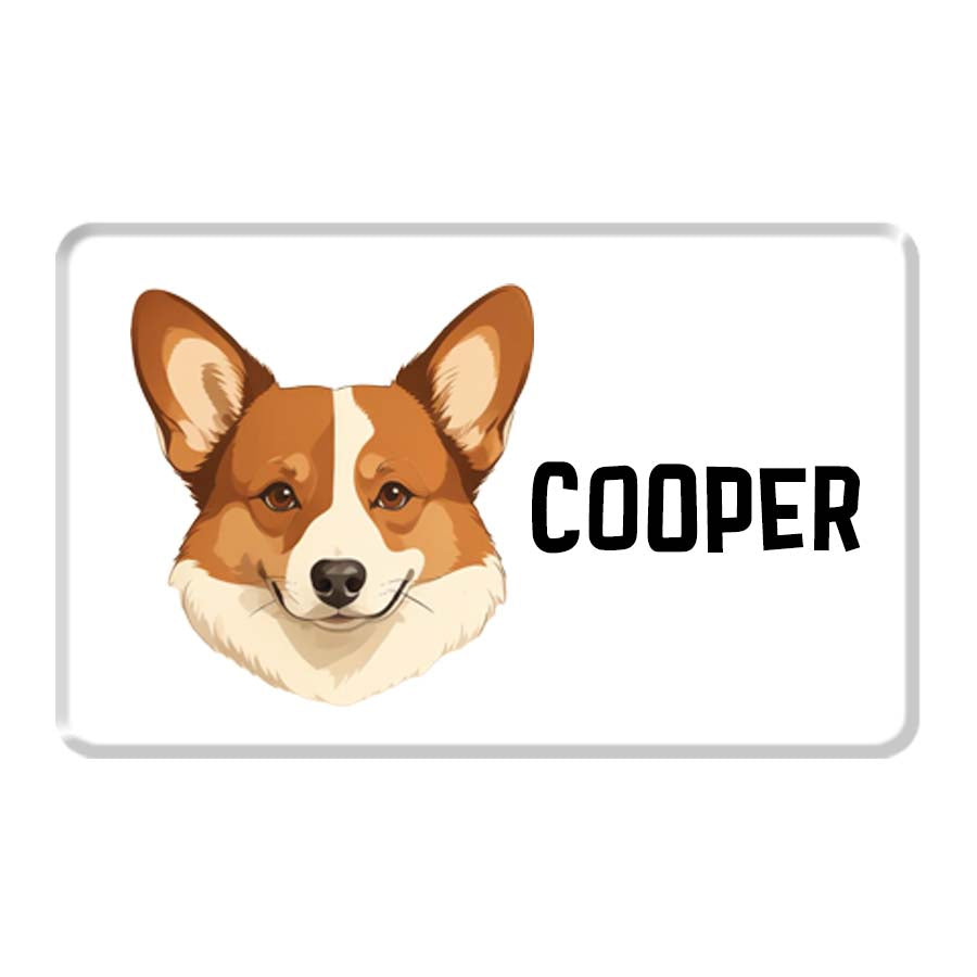 Personalized Pet Breed Fridge Magnet - Corgi
