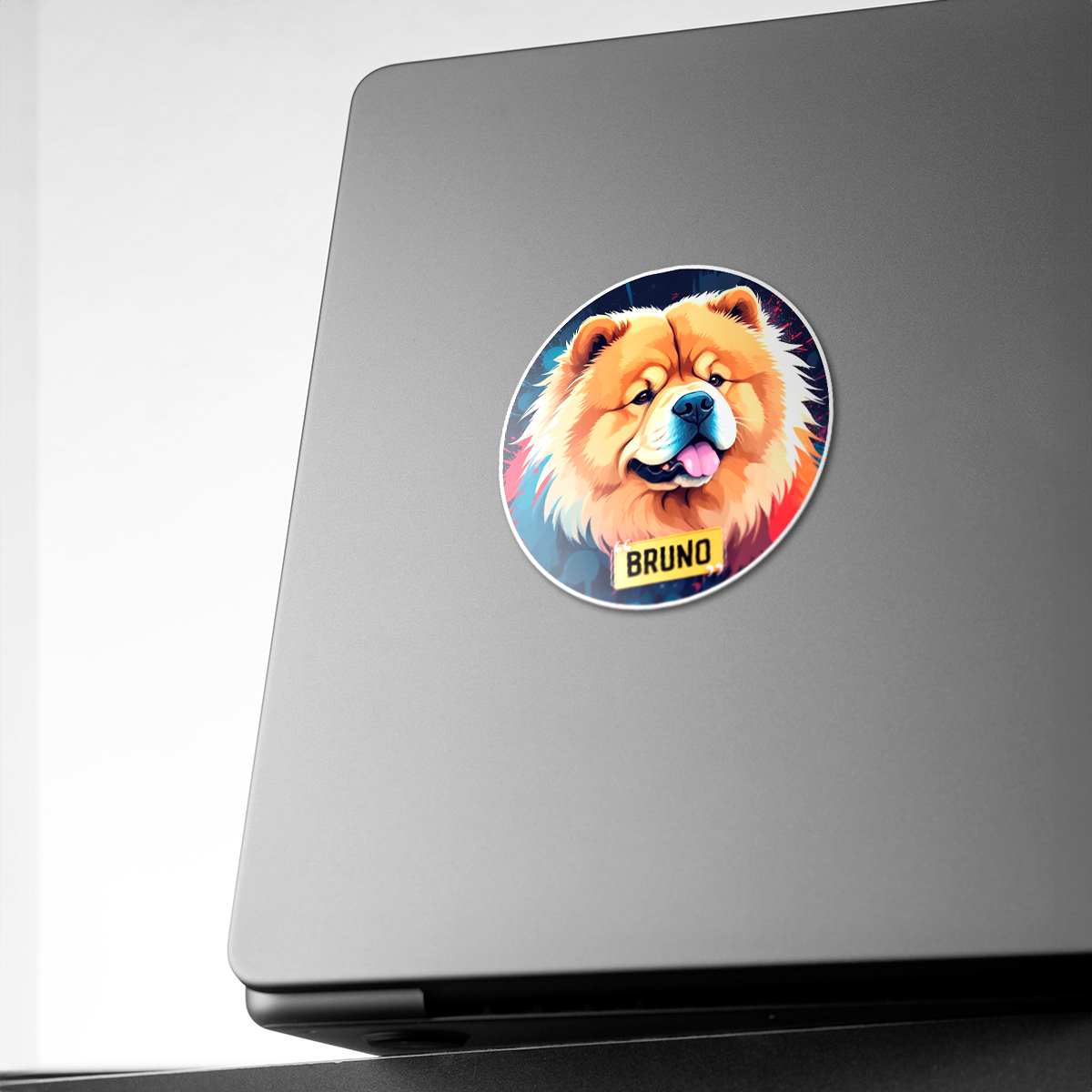 Personalized Breed Graphic Sticker - Chow Chow