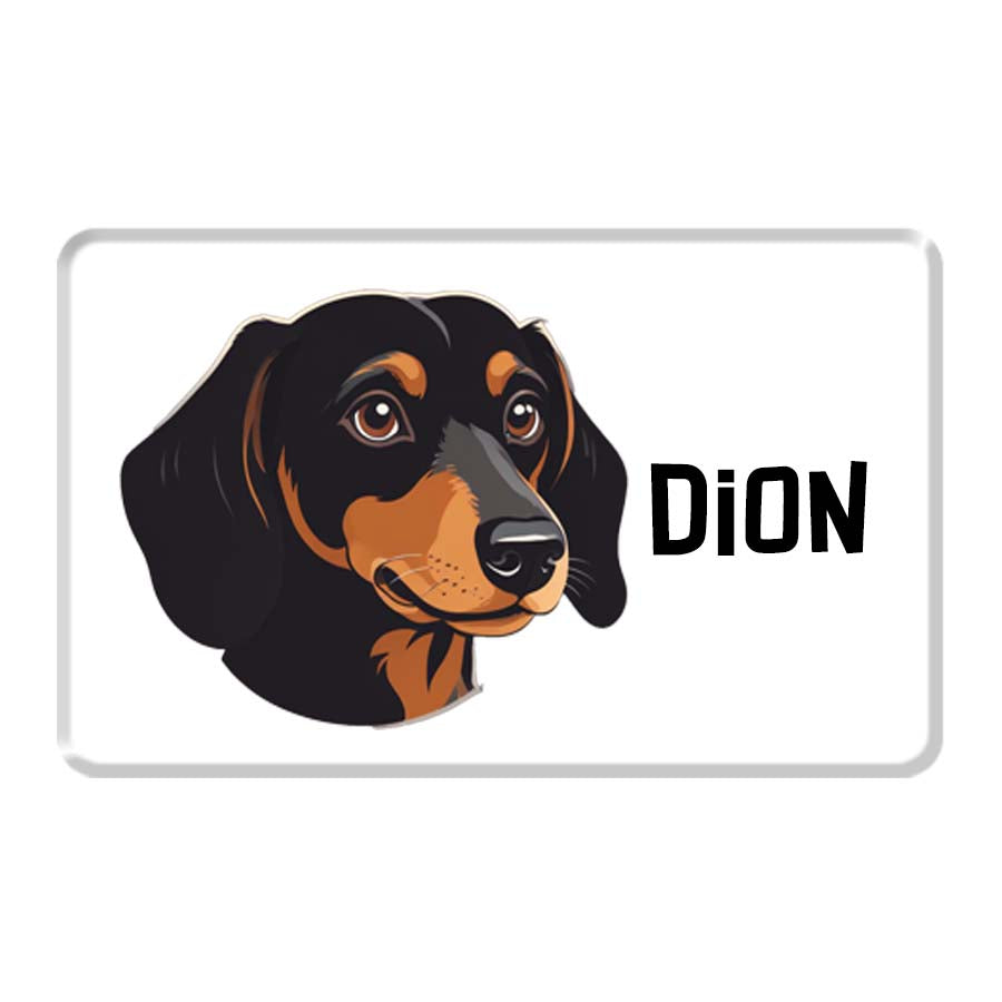 Personalized Pet Breed Fridge Magnet - Dachshund