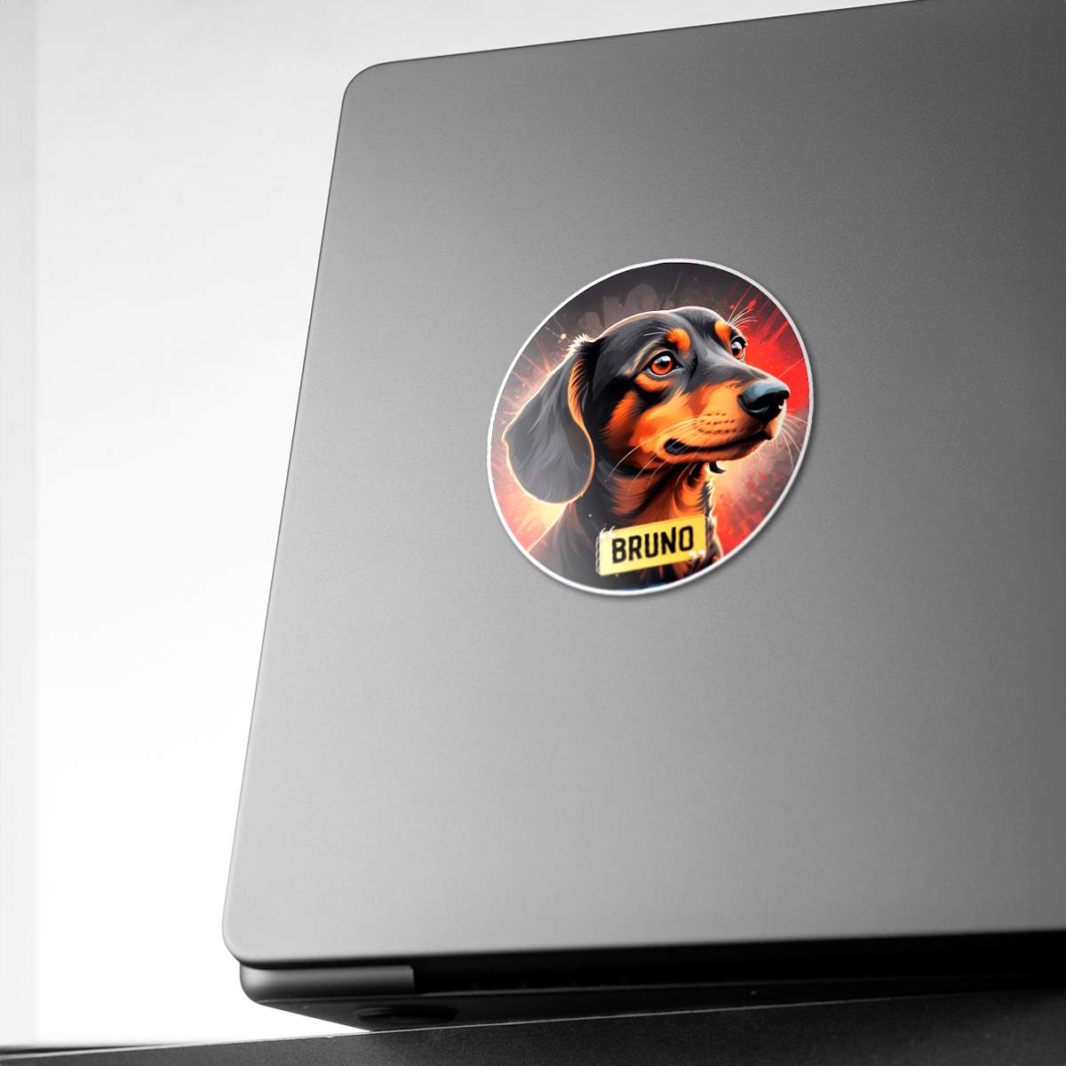 Personalized Breed Graphic Sticker - Dachshund