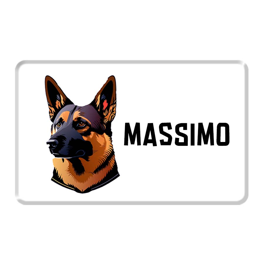 Personalized Pet Breed Fridge Magnet - German Shepherd