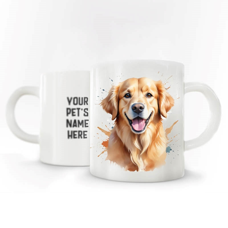 Personalized Pet Coffee Mug - Golden Retriever - 3