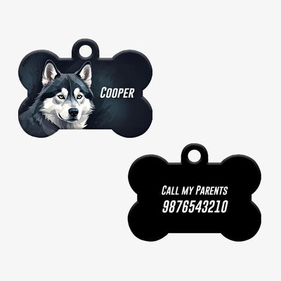 Personalized Pet ID Tag - Husky