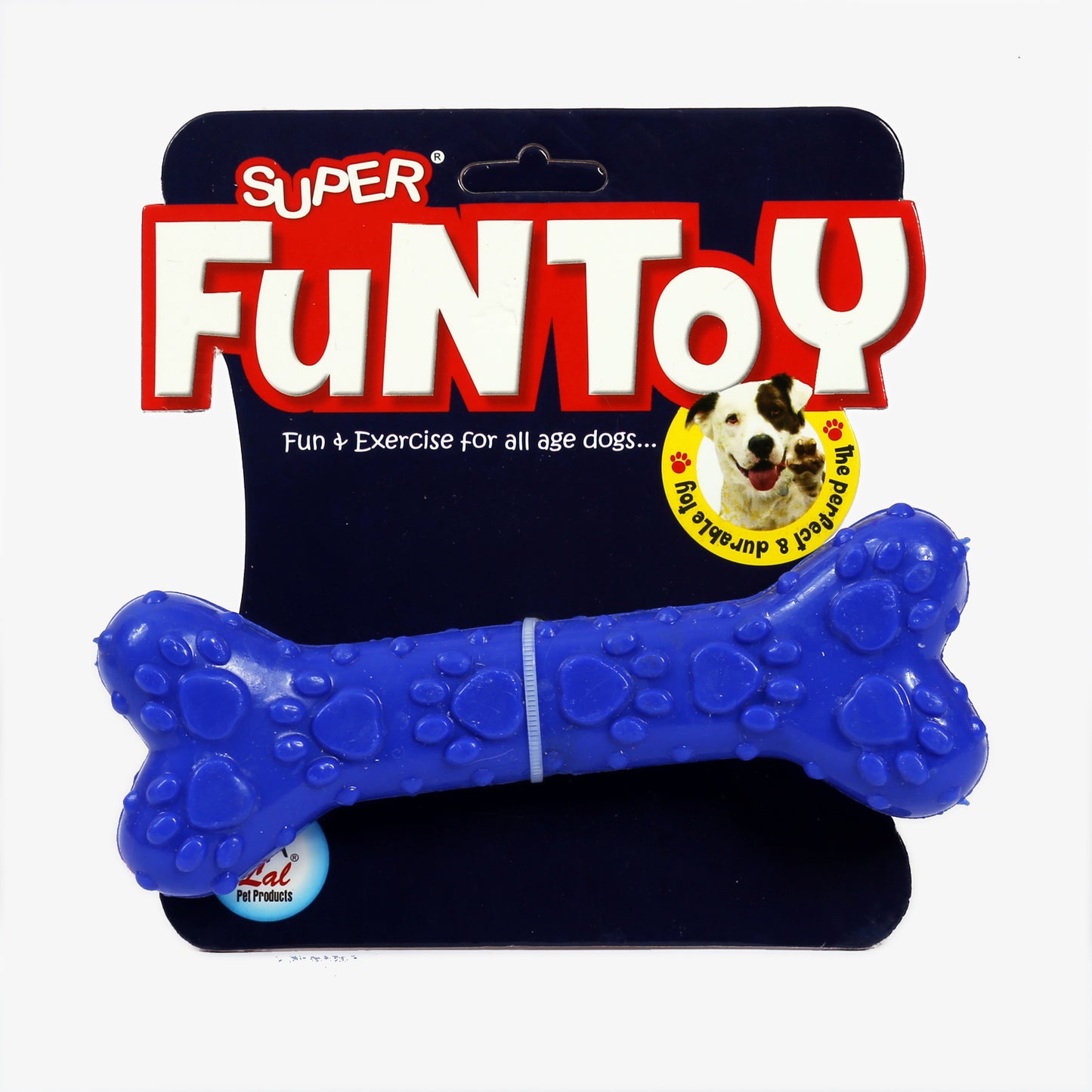 IndiHopShop Flavoured Rubber Chew Dog Bone Toy (6 Inches)