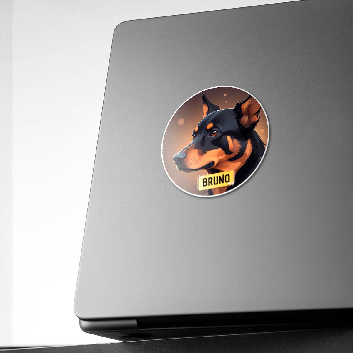 Personalized Breed Graphic Sticker - Indie - Black Brown Mix