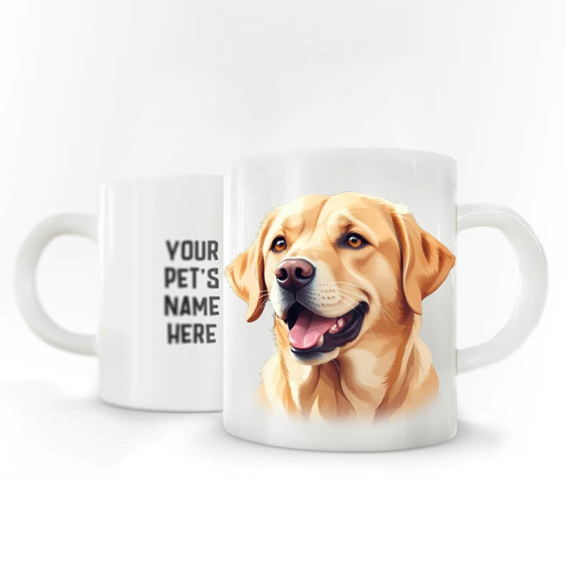 Personalized Pet Coffee Mug - Labrador - Golden - 1