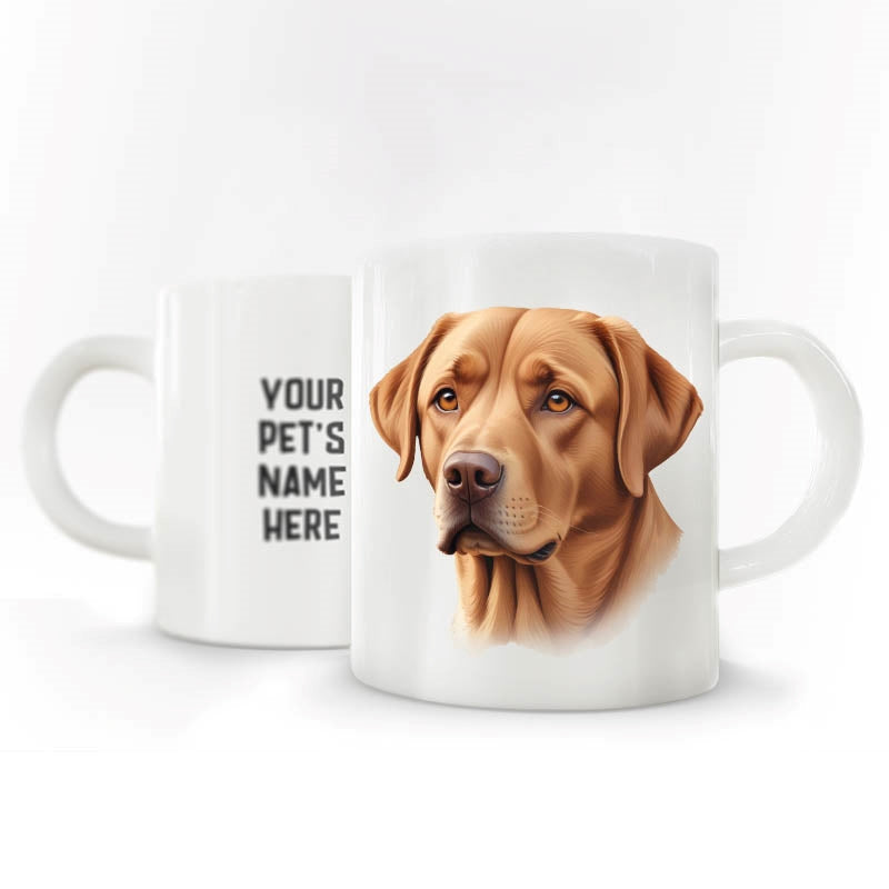 Personalized Pet Coffee Mug - Labrador - Golden - 2