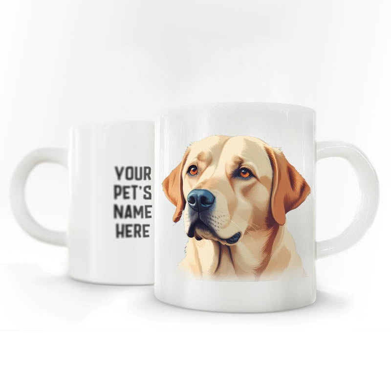 Personalized Pet Coffee Mug - Labrador - Golden - 3