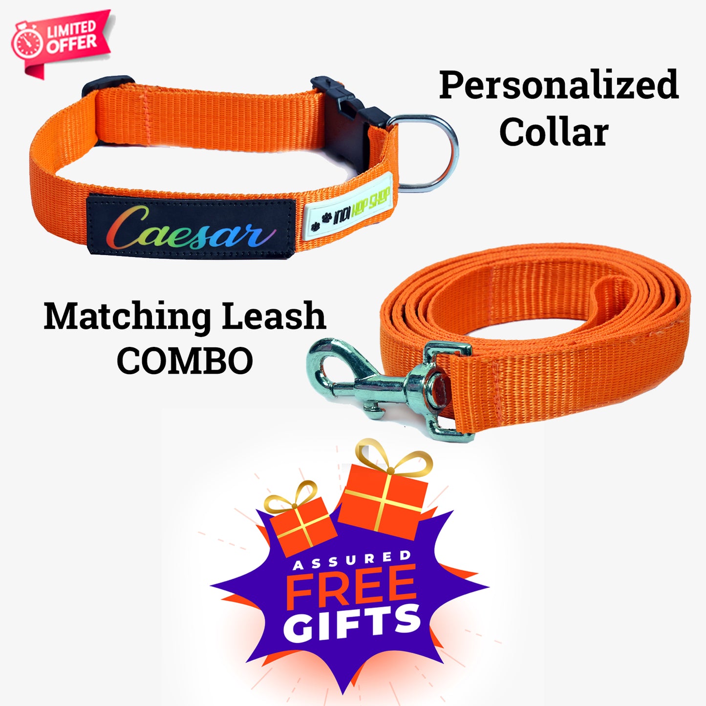 Personalized Dog Collar - Orange
