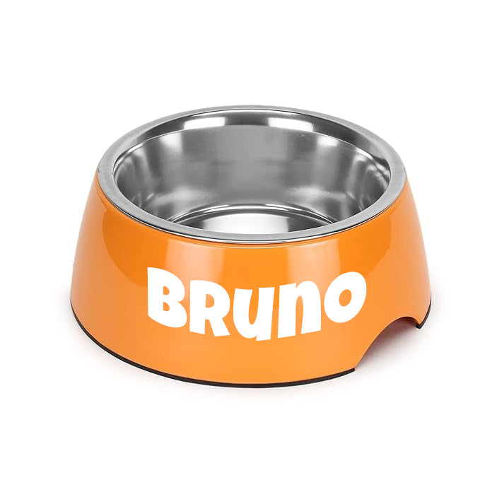 Personalized Bowl for Cats and Dogs - ORANGE