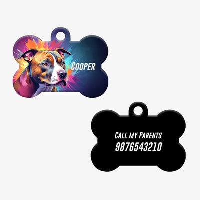 Personalized Pet ID Tag - Pitbull