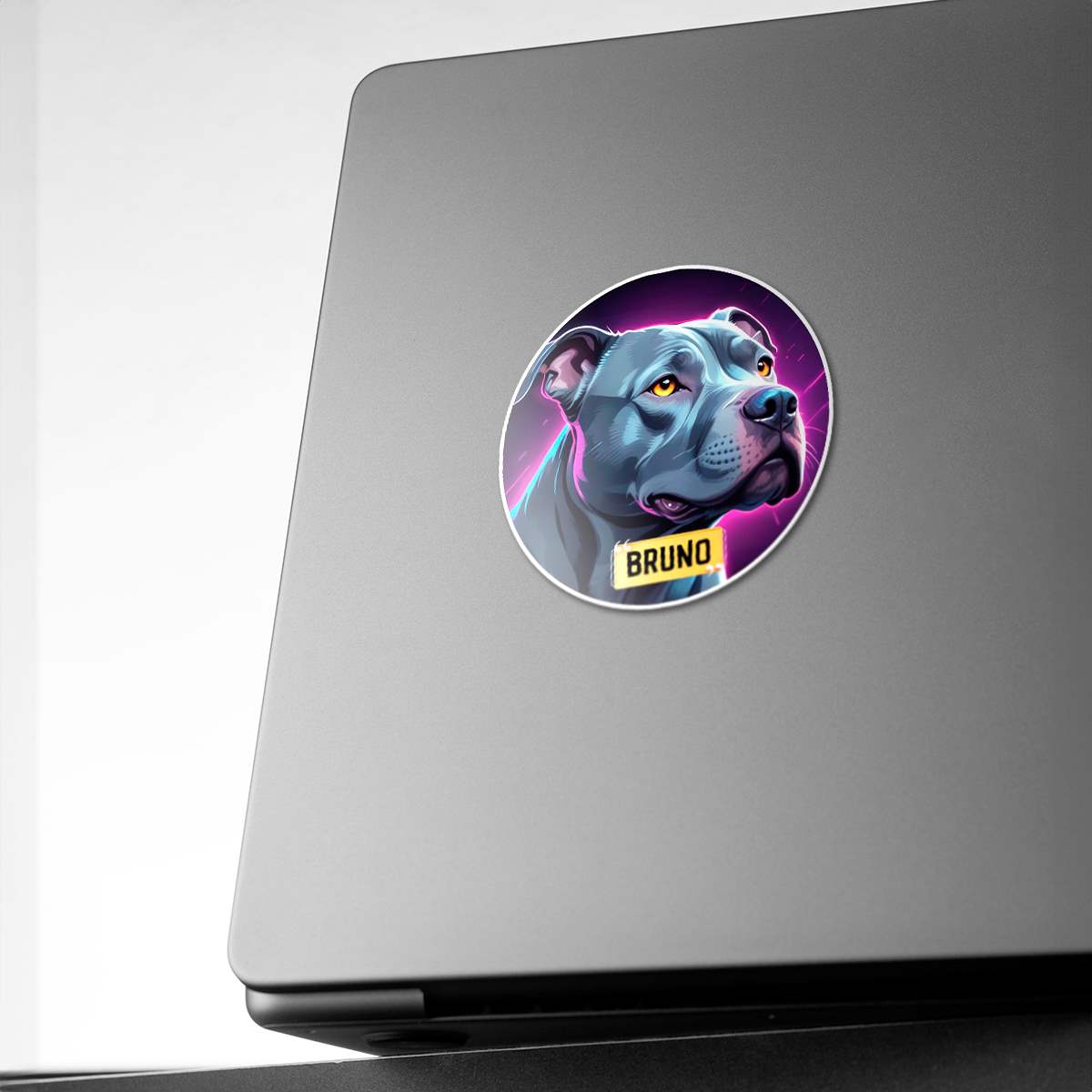 Personalized Breed Graphic Sticker - Pitbull 2