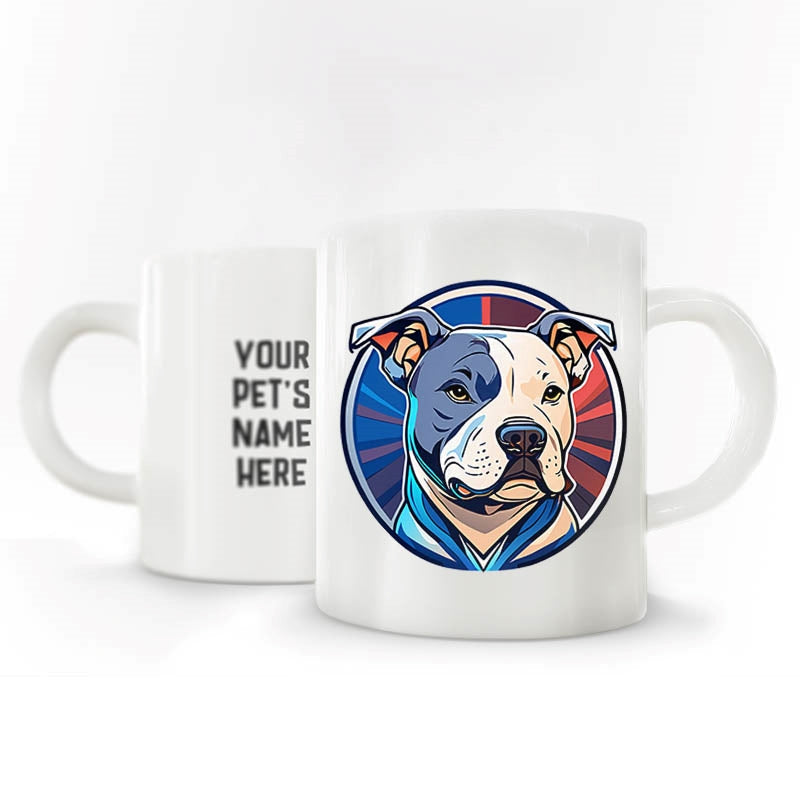 Personalized Pet Coffee Mug - Pitbull - Mix Color - 1