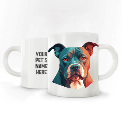 Personalized Pet Coffee Mug - Pitbull - Mix Color - 2