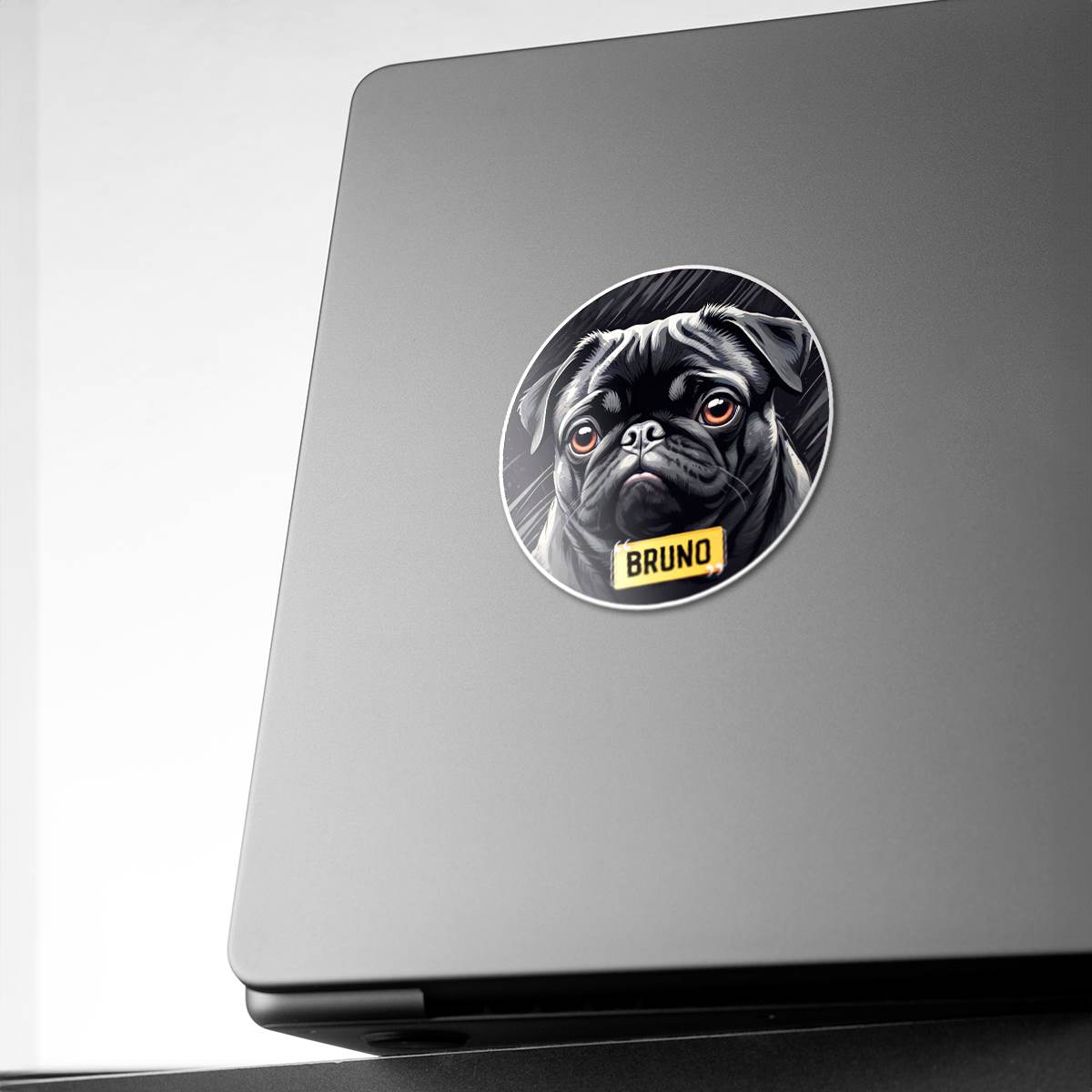Personalized Breed Graphic Sticker - Pug