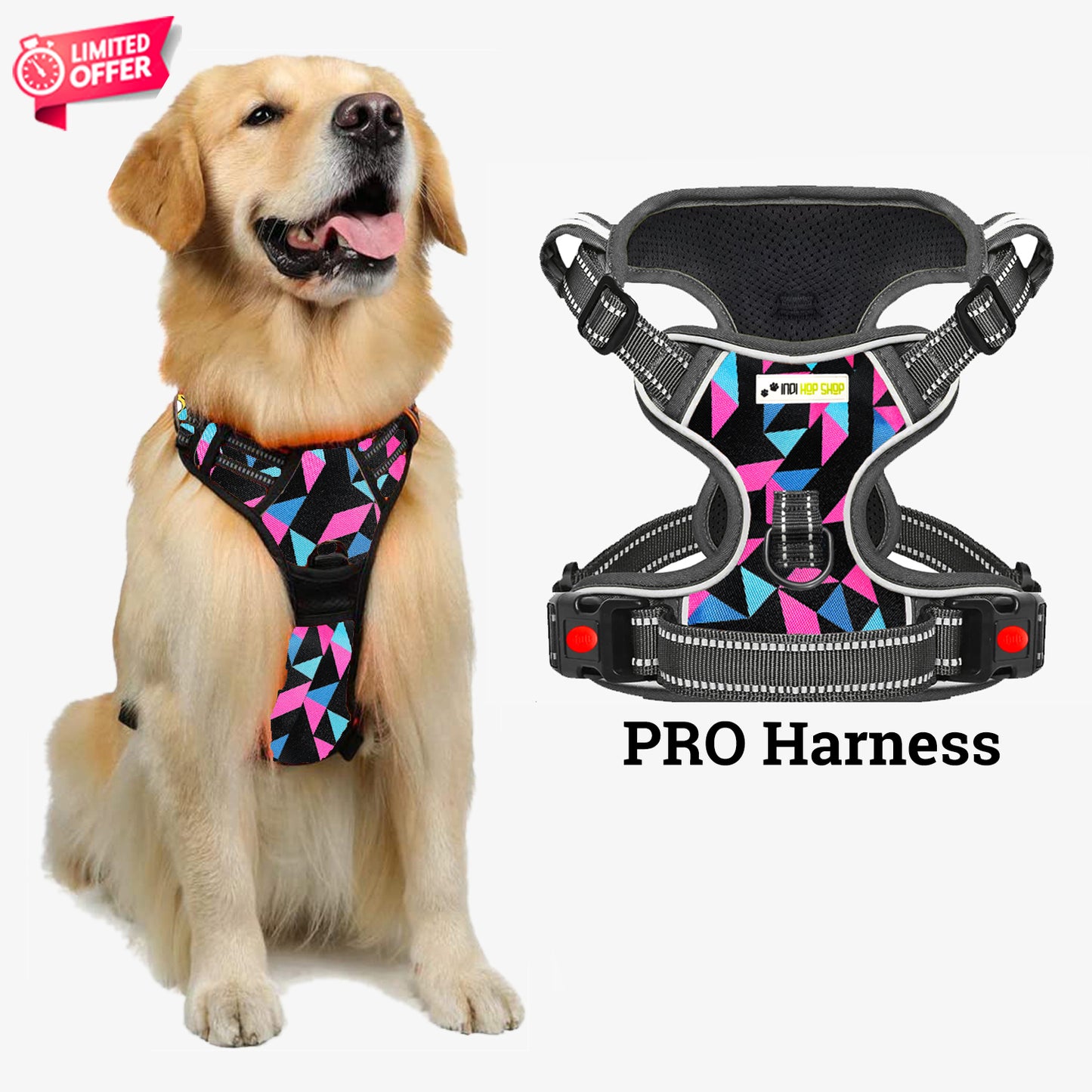 PRO Harness - RETRO SPICE - Reflective | No-Choke | Adjustable