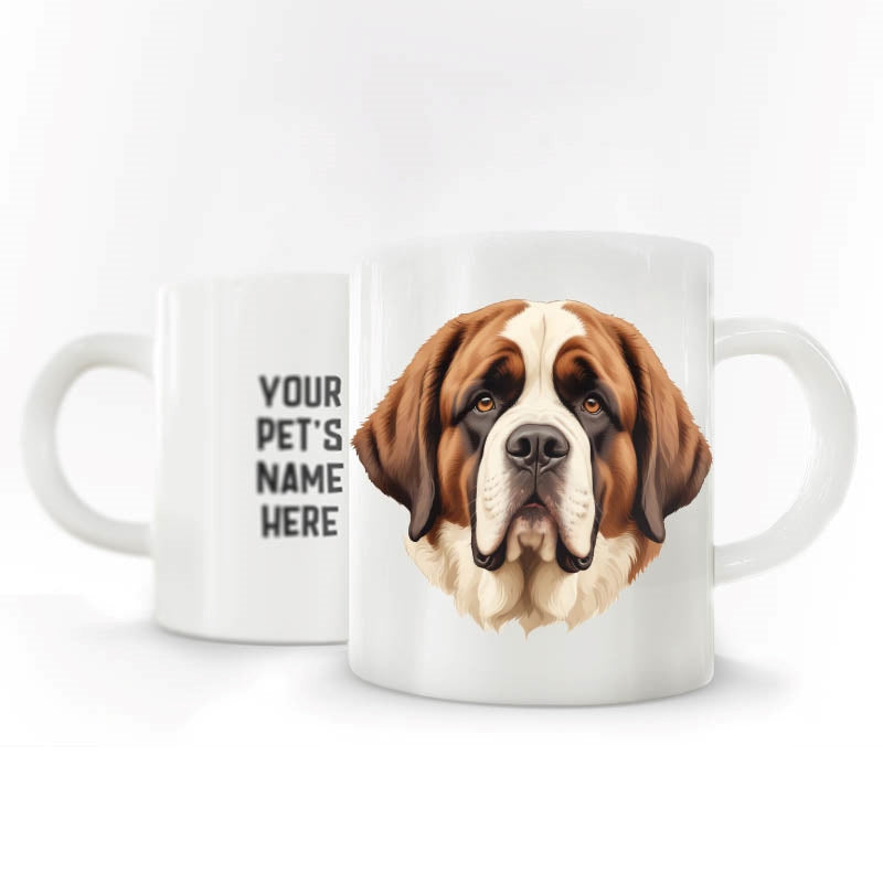 Personalized Pet Coffee Mug - Saint Bernard - 1