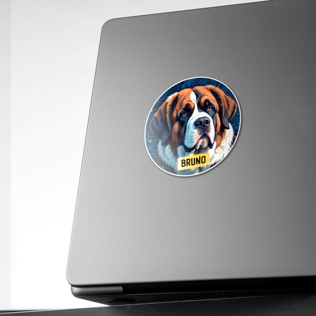 Personalized Breed Graphic Sticker - Saint Bernard