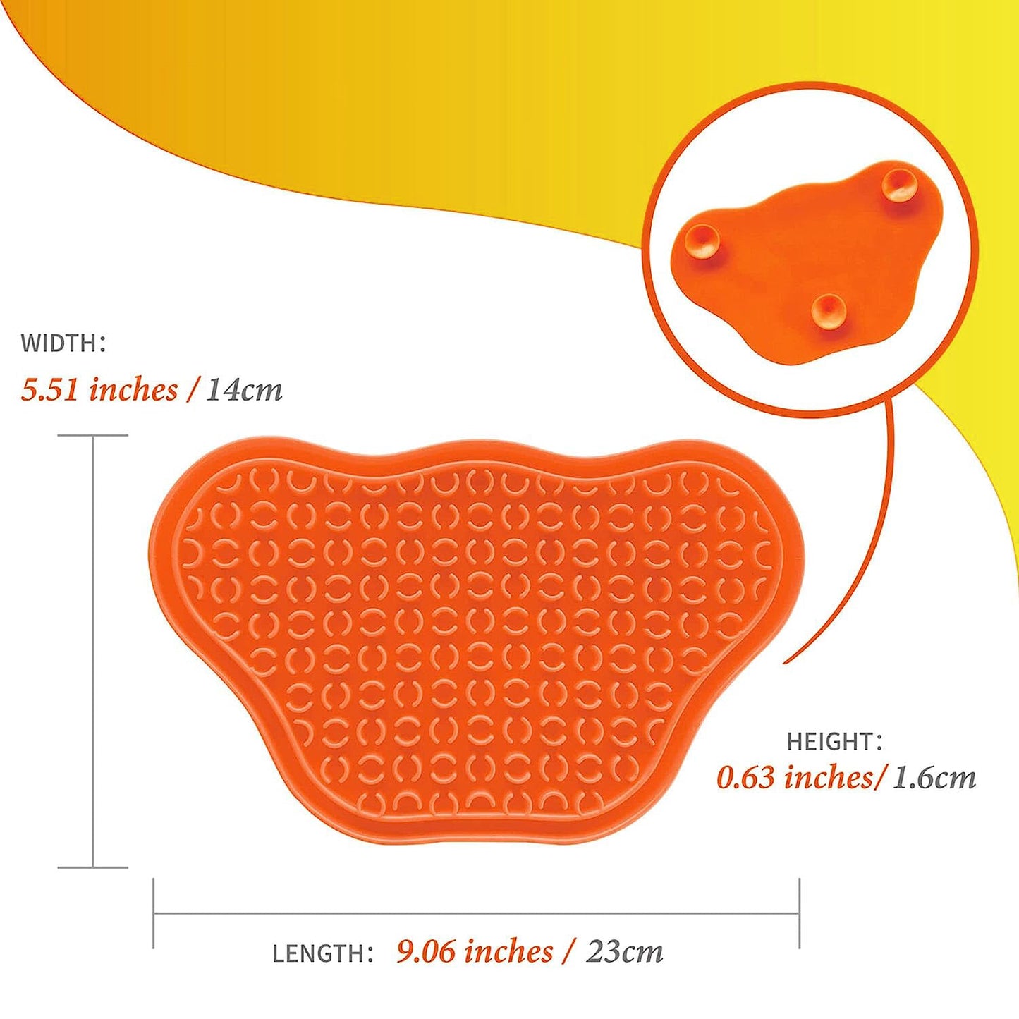 Slow Feeding Silicon Lick Mat for Dogs Cat- Food-Grade Silicon