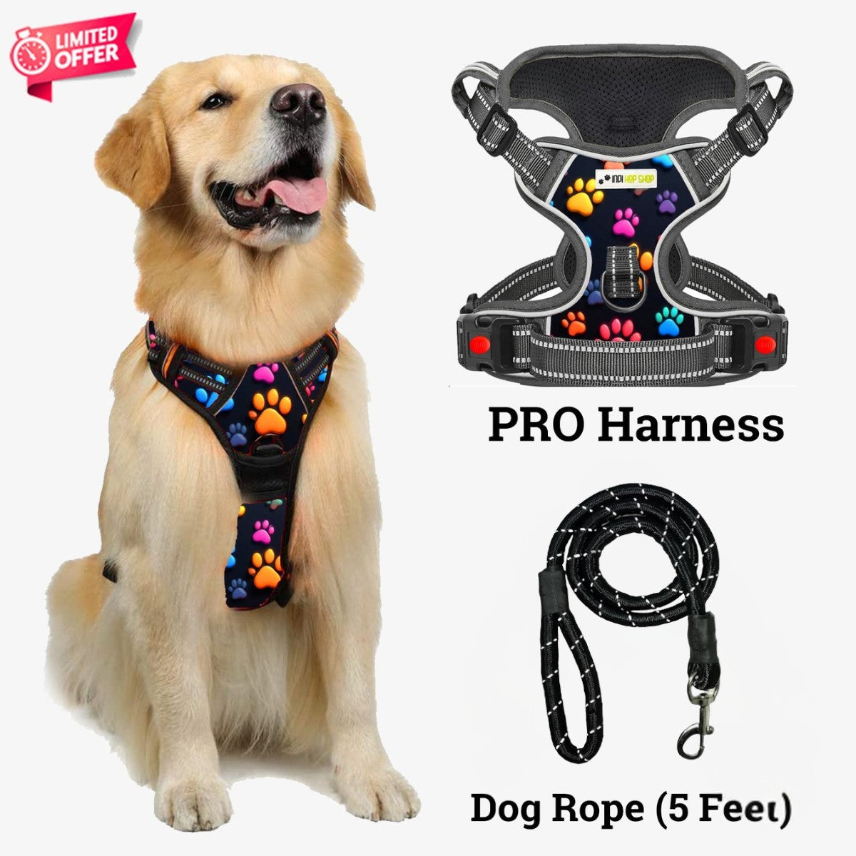 PRO Harness - SUPER PAWS - Reflective | No-Choke | Adjustable