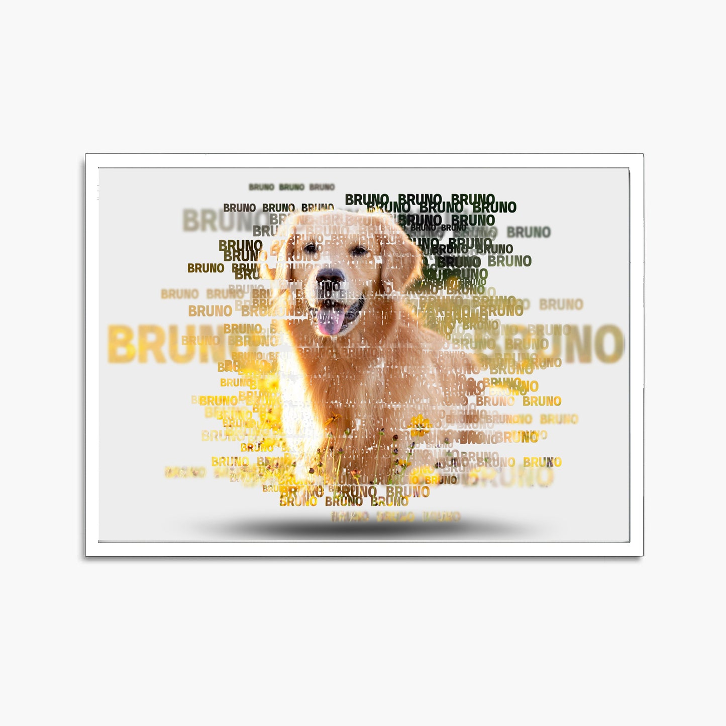 Pet Art Portrait with Frame