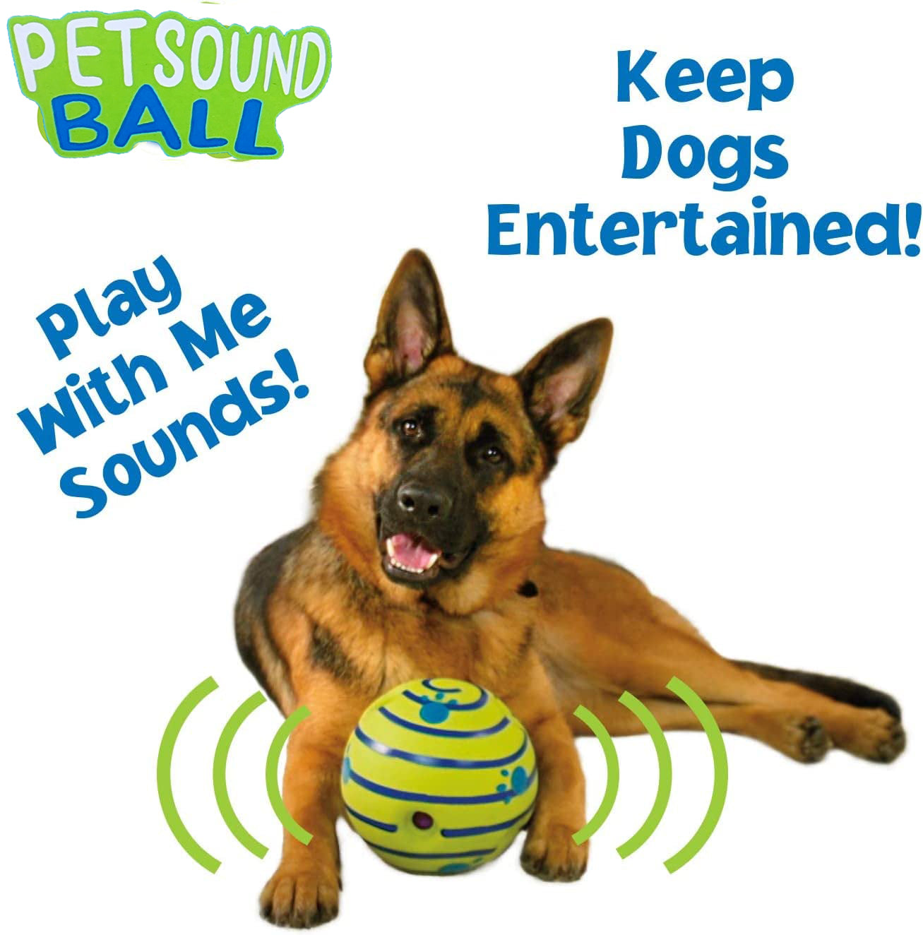 Pet Sound Interactive Fun Dog Ball Toy for Dogs with Fun Giggle Sounds