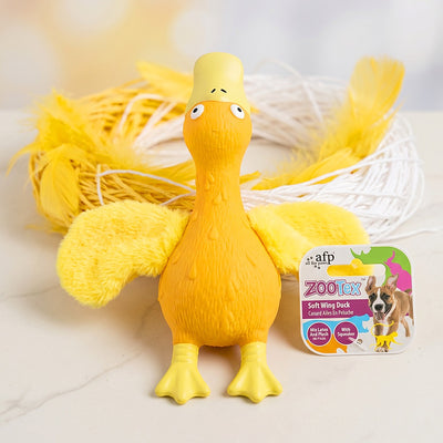 Squeaky Platypus Plush & Rubber Dog Toy