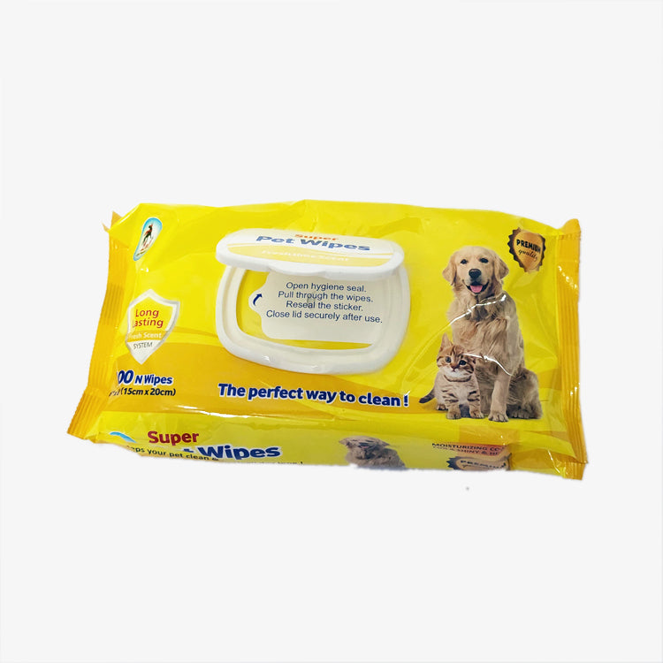 IndiHoPShop Anti-Bacterial Wet Pet Wipes for Dogs, Puppies & Pets