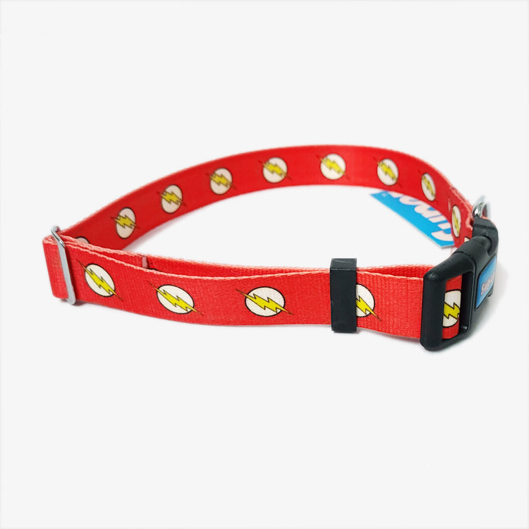 IndiHopShop SUPER HERO Graphic Dog Collar - FLASH