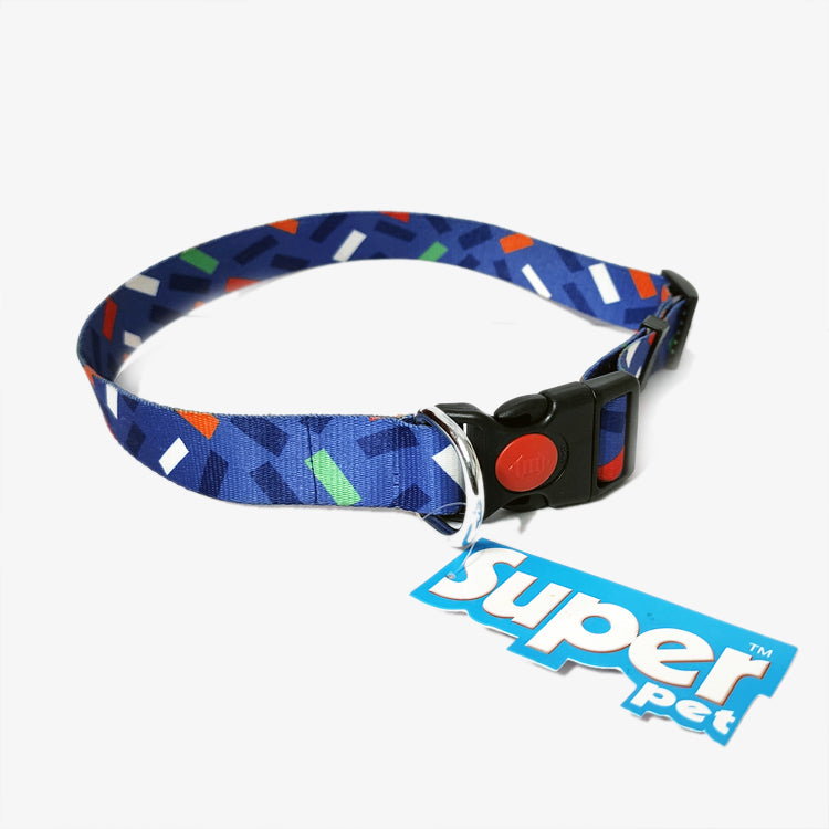 Graphic Dog Collar - BLUE LAGOON
