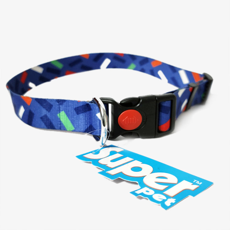 Graphic Dog Collar - BLUE LAGOON
